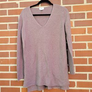 Old Navy Greyish/Brown V-Neck Sweater - Size M